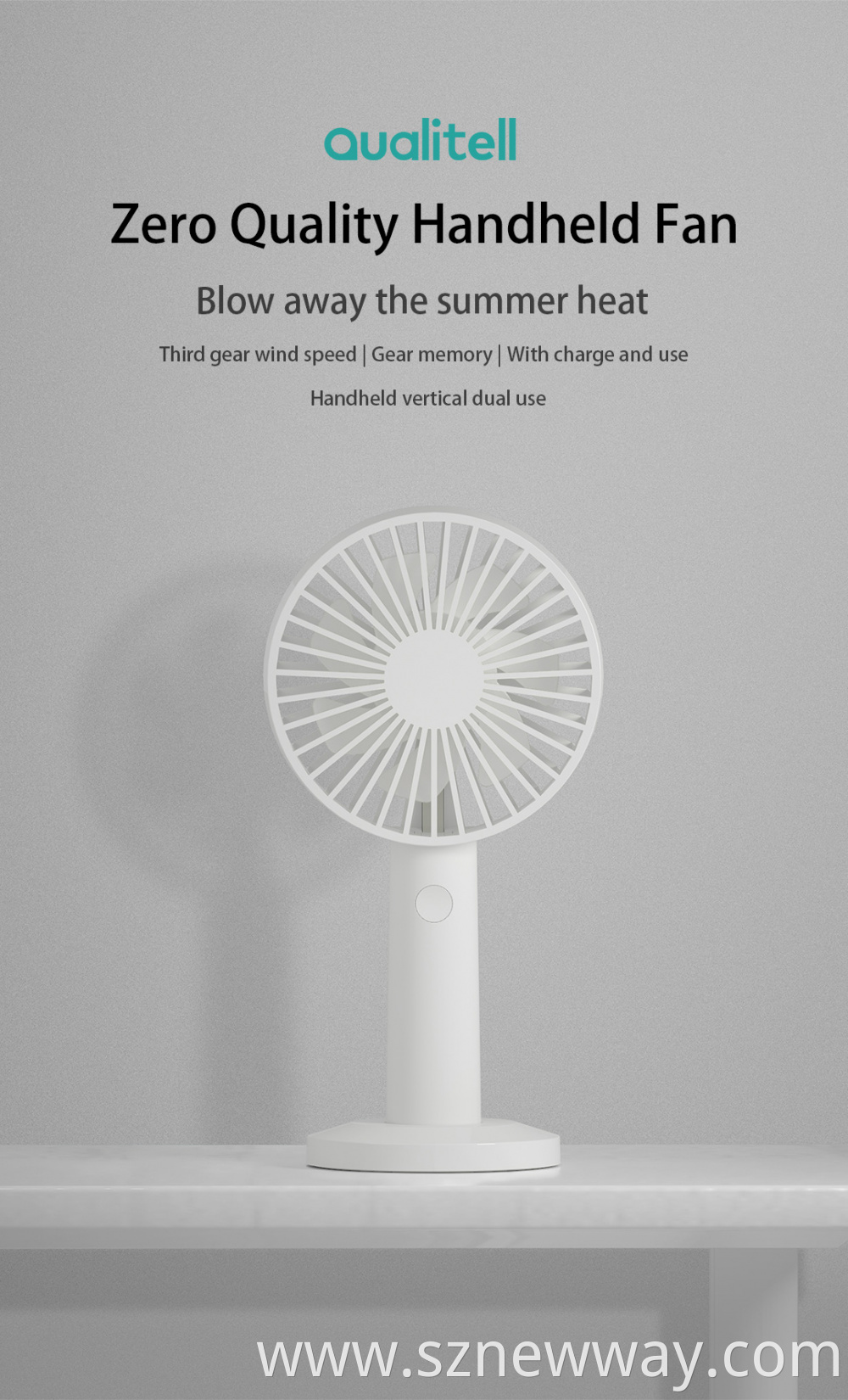 Qualitell Zs6001 Handheld Fan